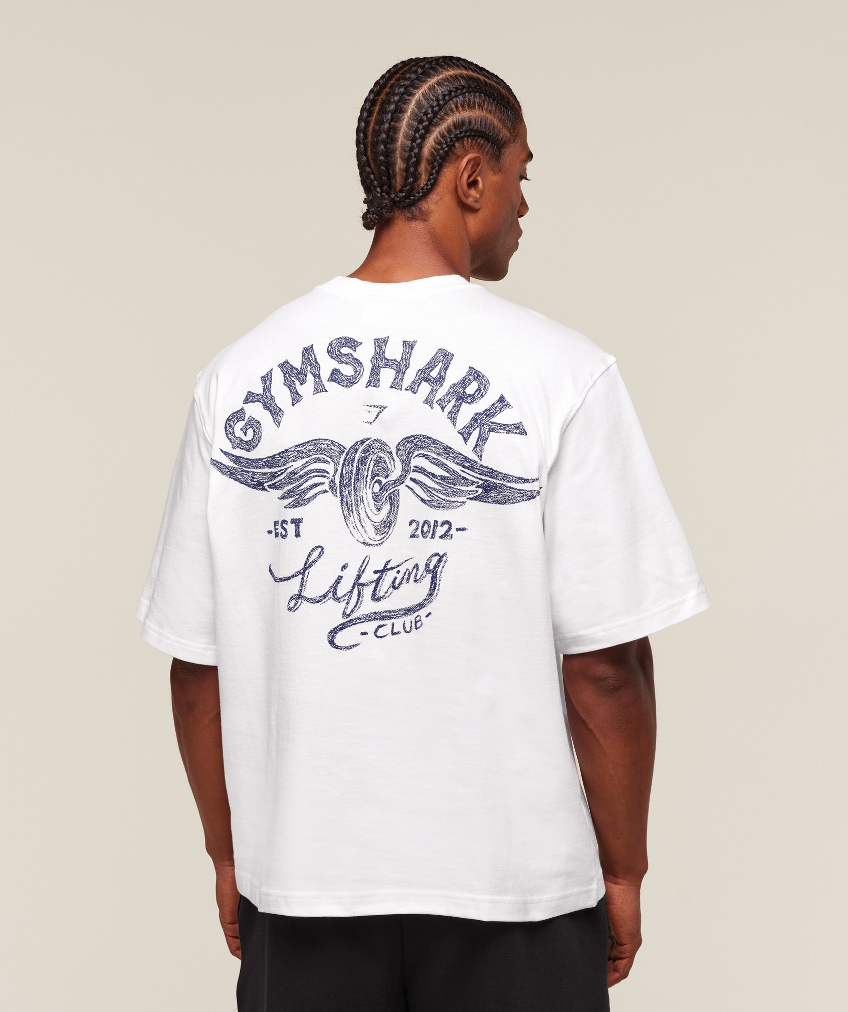 Gymshark Flying Weights T-Shirt White