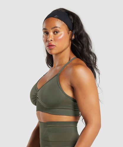 Women's Gymshark Boost Bra Strength Green