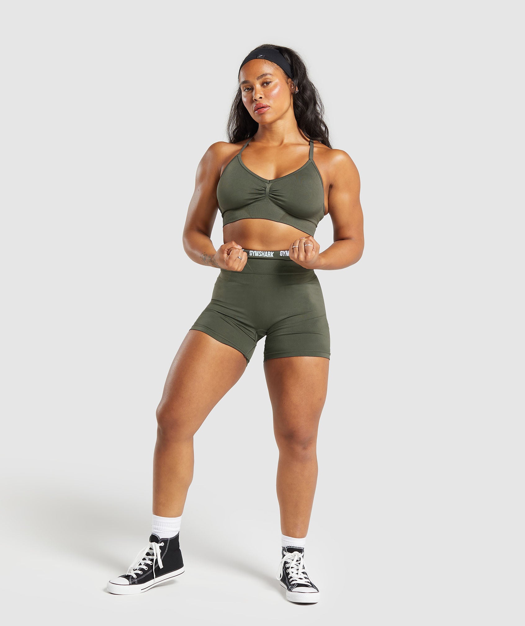 Women's Gymshark Boost Bra Strength Green