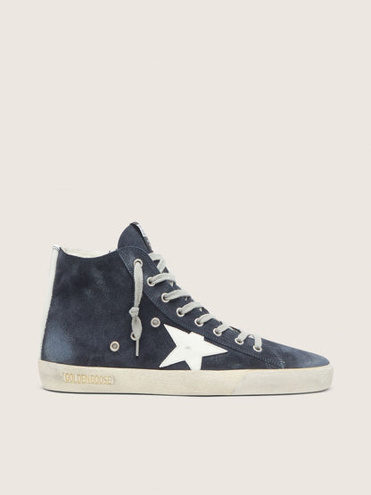 Golden Goose Mens Francy In Leather With Leather Star And Heel Tab Mens