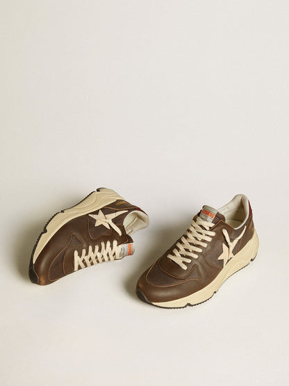 Golden Goose Running Sole In Nylon And Leather With Tpu Star And Nubuck Heel Tab Mens