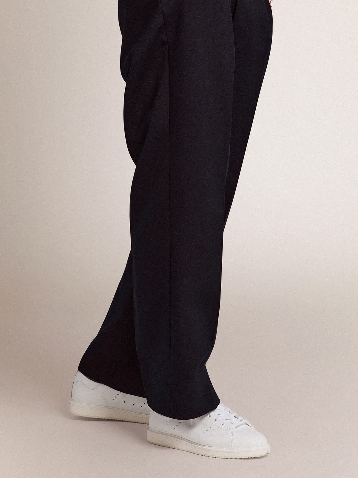 Golden Goose Mens Starter In Leather With Star On The Heel Tab Mens