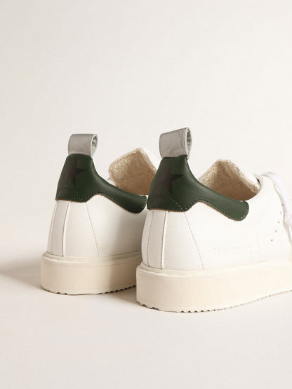 Golden Goose Bio-Based Starter With Green Leather Heel Tab Mens
