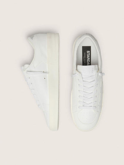 Golden Goose Mens Stardan In White Leather Mens