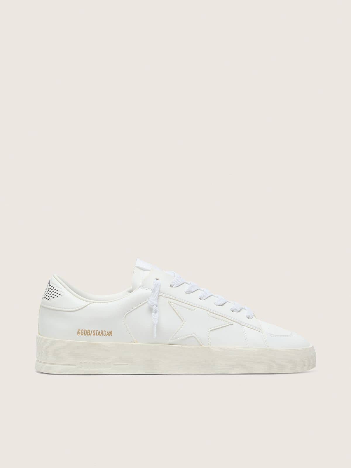 Golden Goose Mens Stardan In White Leather Mens