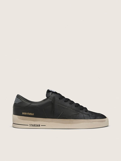 Golden Goose Mens Stardan In Total Black Leather Mens
