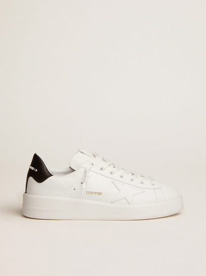 Golden Goose Mens Purestar With Leather Star And Black Leather Heel Tab Mens