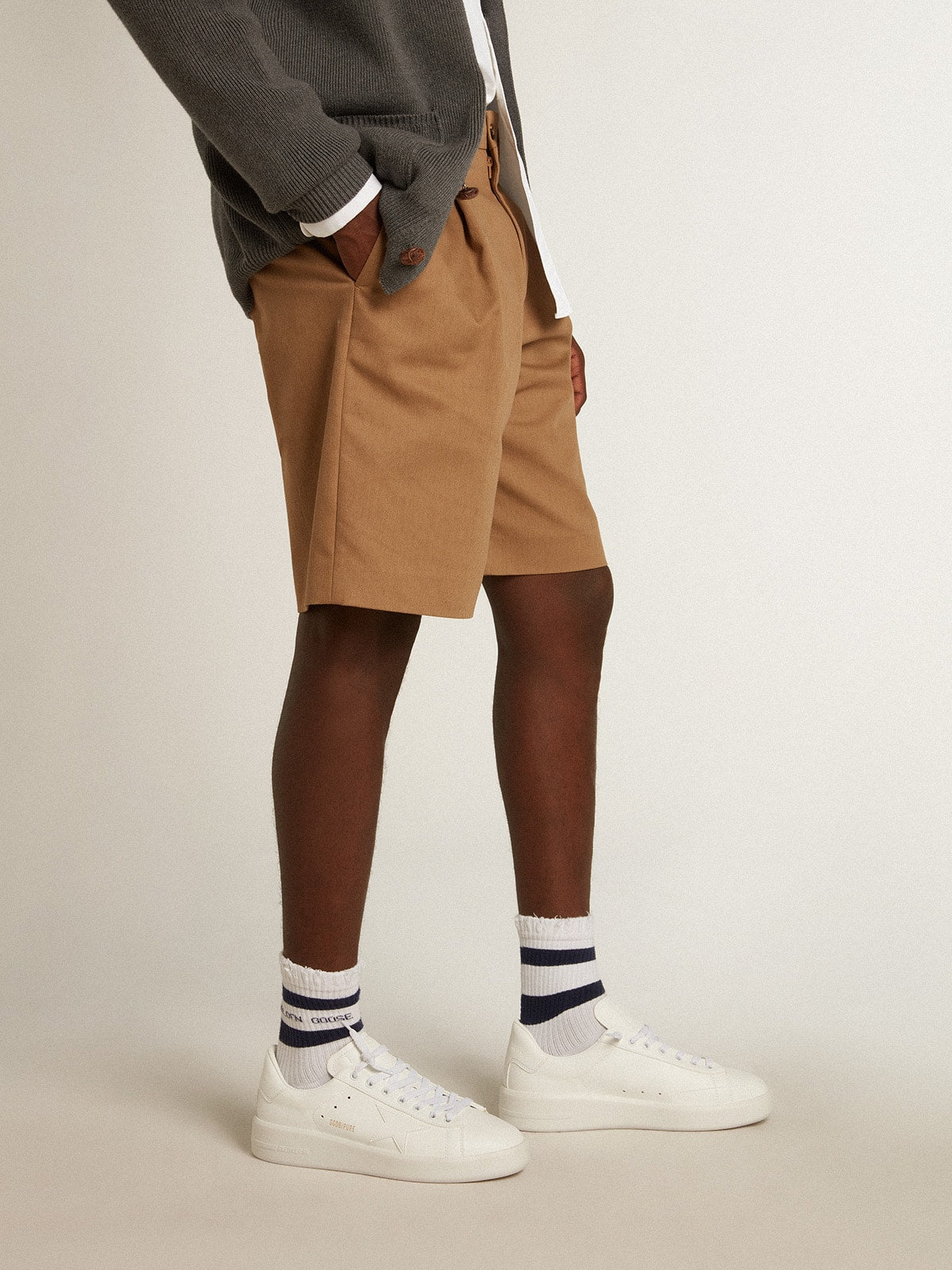 Golden Goose Mens Bio-Based Purestar With White Star And Heel Tab Mens
