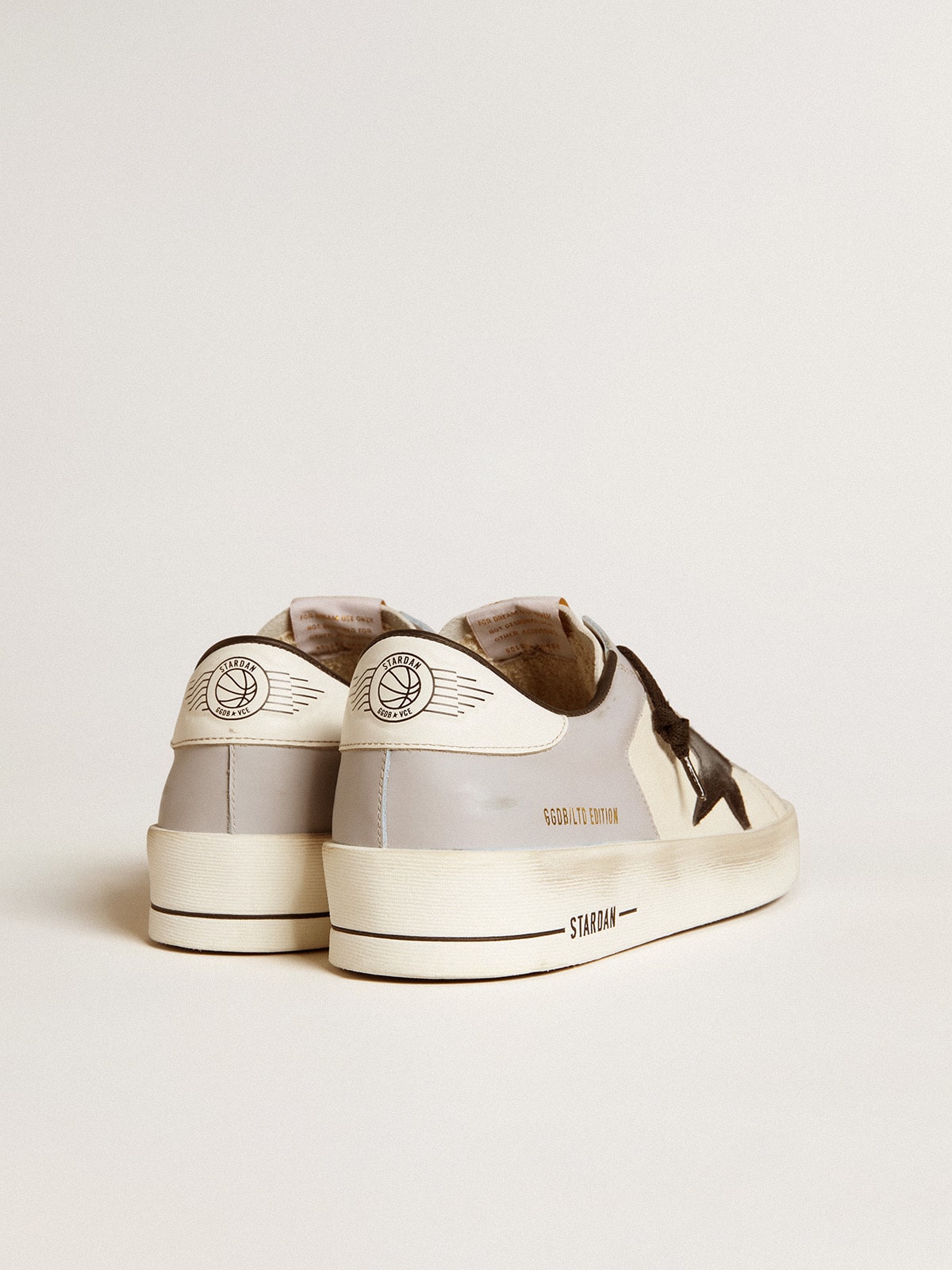 Golden Goose Mens Stardan Ltd In Nappa And Leather With Suede Star And Leather Heel Tab Mens