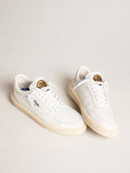 Golden Goose Mens Tenth Star In White Leather Mens