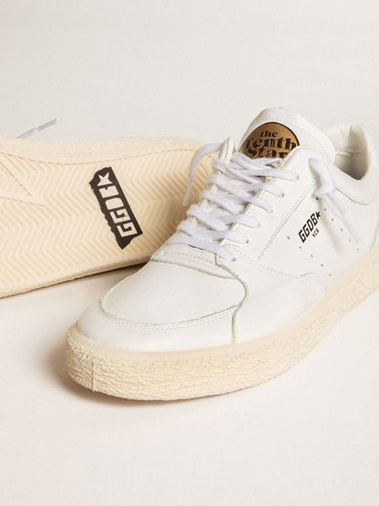 Golden Goose Mens Tenth Star In White Leather Mens