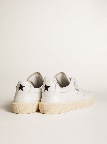 Golden Goose Mens Tenth Star In White Leather Mens