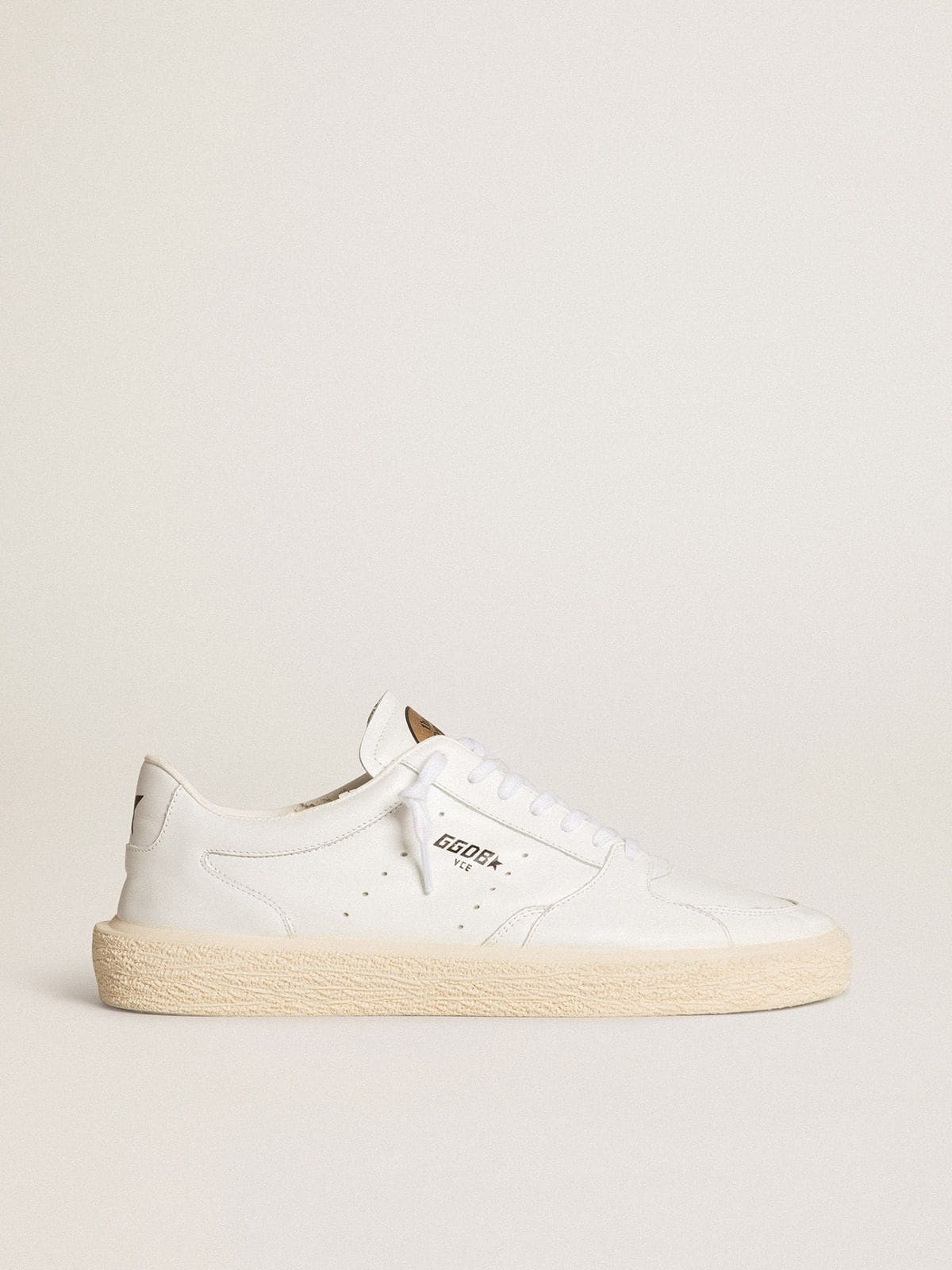 Golden Goose Mens Tenth Star In White Leather Mens