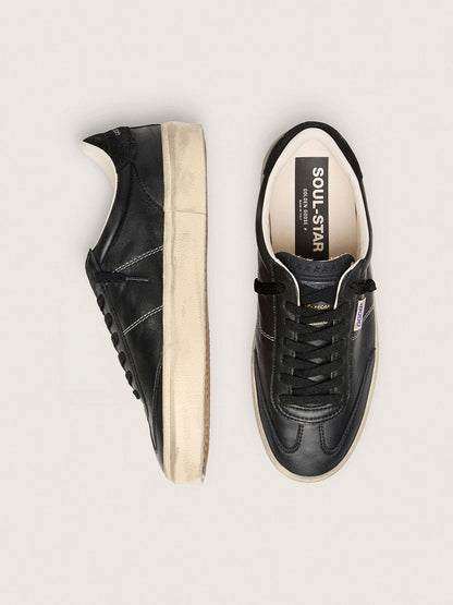 Golden Goose Mens Soul Star In Black Bio-Based Nappa Mens