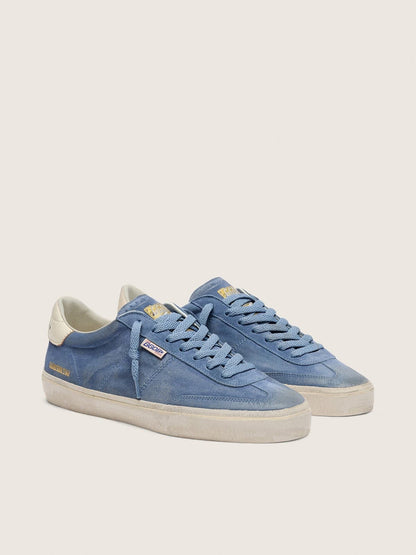 Golden Goose Mens Soul Star In Denim-Blue Suede Mens
