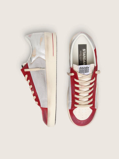 Golden Goose Mens Stardan In Mesh And Nubuck With Nappa Star And Leather Heel Tab Mens