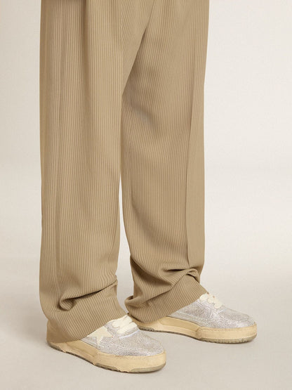 Golden Goose Forty2 In White Leather And Swarovski Crystals With White Tpu Star Mens