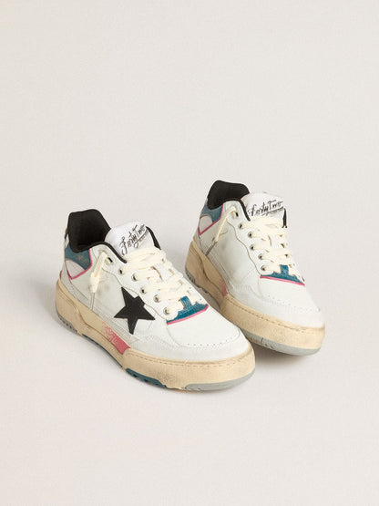 Golden Goose Mens Forty2 With Black Star And Silver Foiled Leather Heel Tab Mens