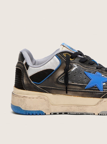 Golden Goose Mens Forty2 In Black Foam Rubber And Leather With Tpu Star And Black Leather Heel Tab Mens