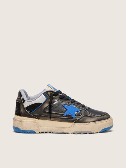 Golden Goose Mens Forty2 In Black Foam Rubber And Leather With Tpu Star And Black Leather Heel Tab Mens