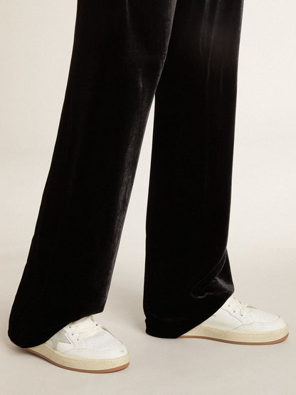 Golden Goose Ball Star With Ice-Gray Suede Star And Glossy Black Leather Heel Tab Mens