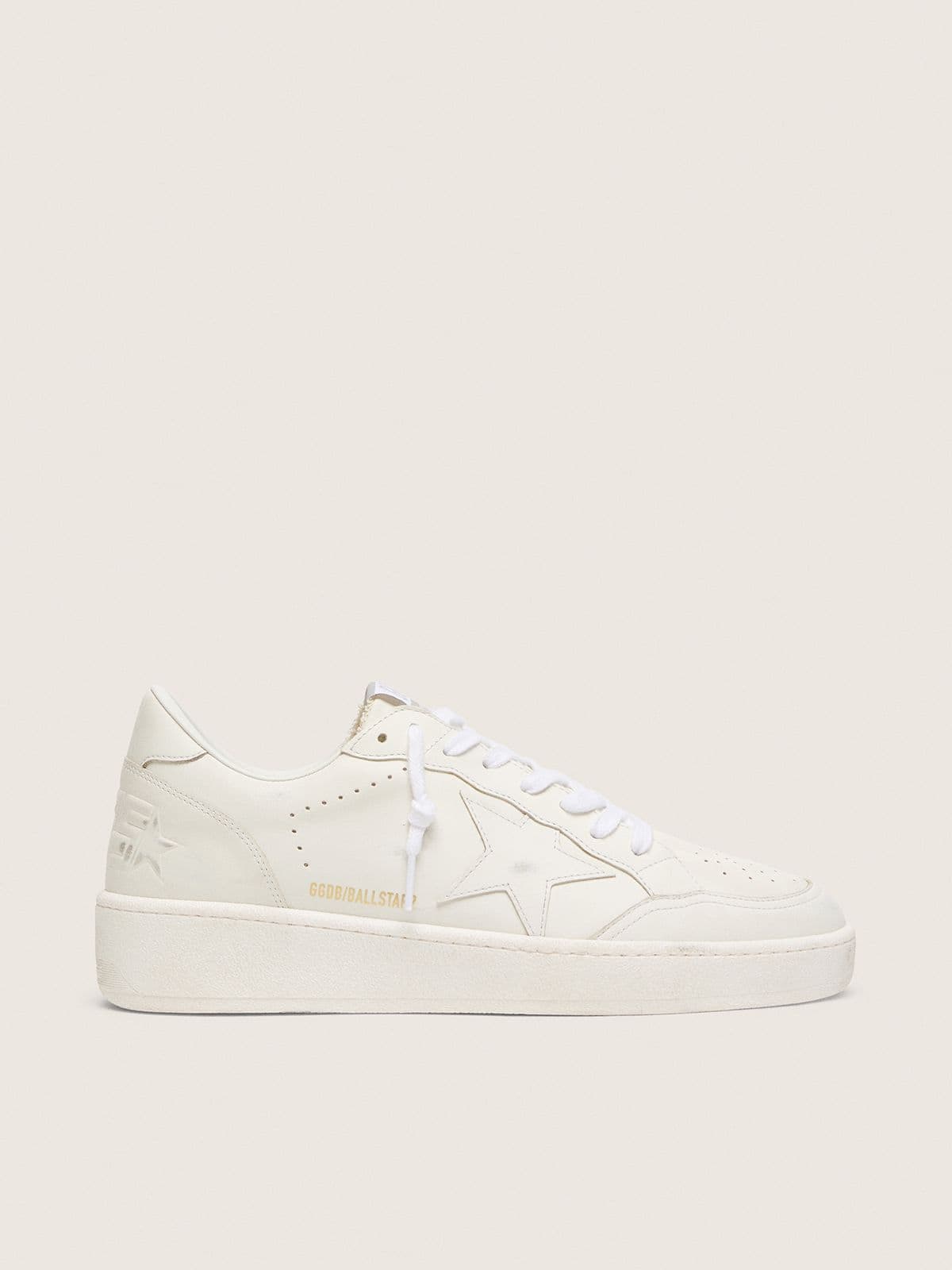 Golden Goose Mens Ball Star With White Leather Star And Heel Tab Mens