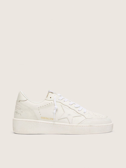 Golden Goose Mens Ball Star With White Leather Star And Heel Tab Mens