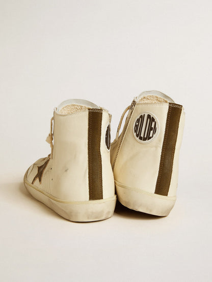 Golden Goose Francy Penstar In Nappa With Black Suede Star And Cotton Heel Tab Mens