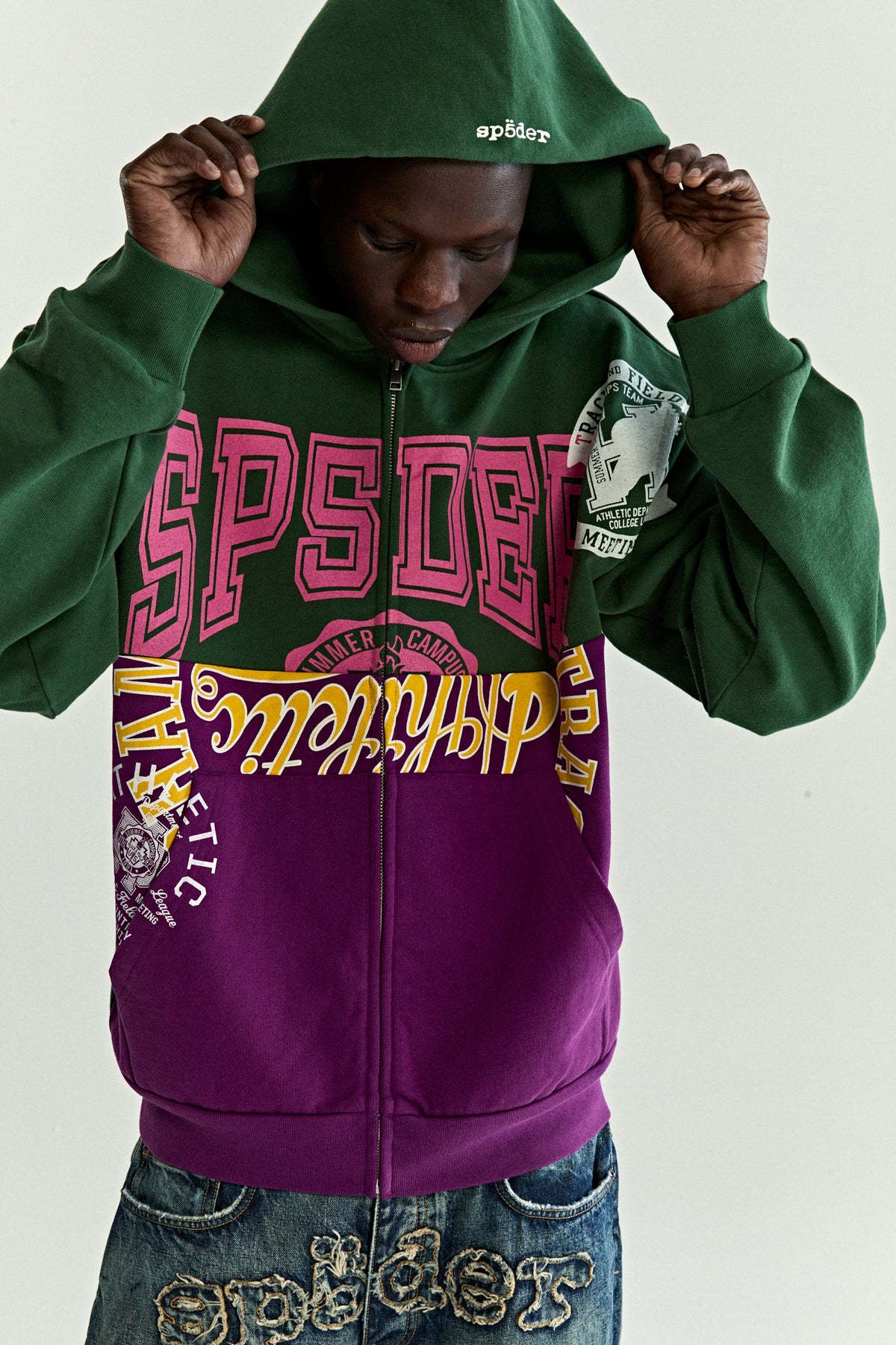 Sp5der Campers Field ZIP UP Hoodie