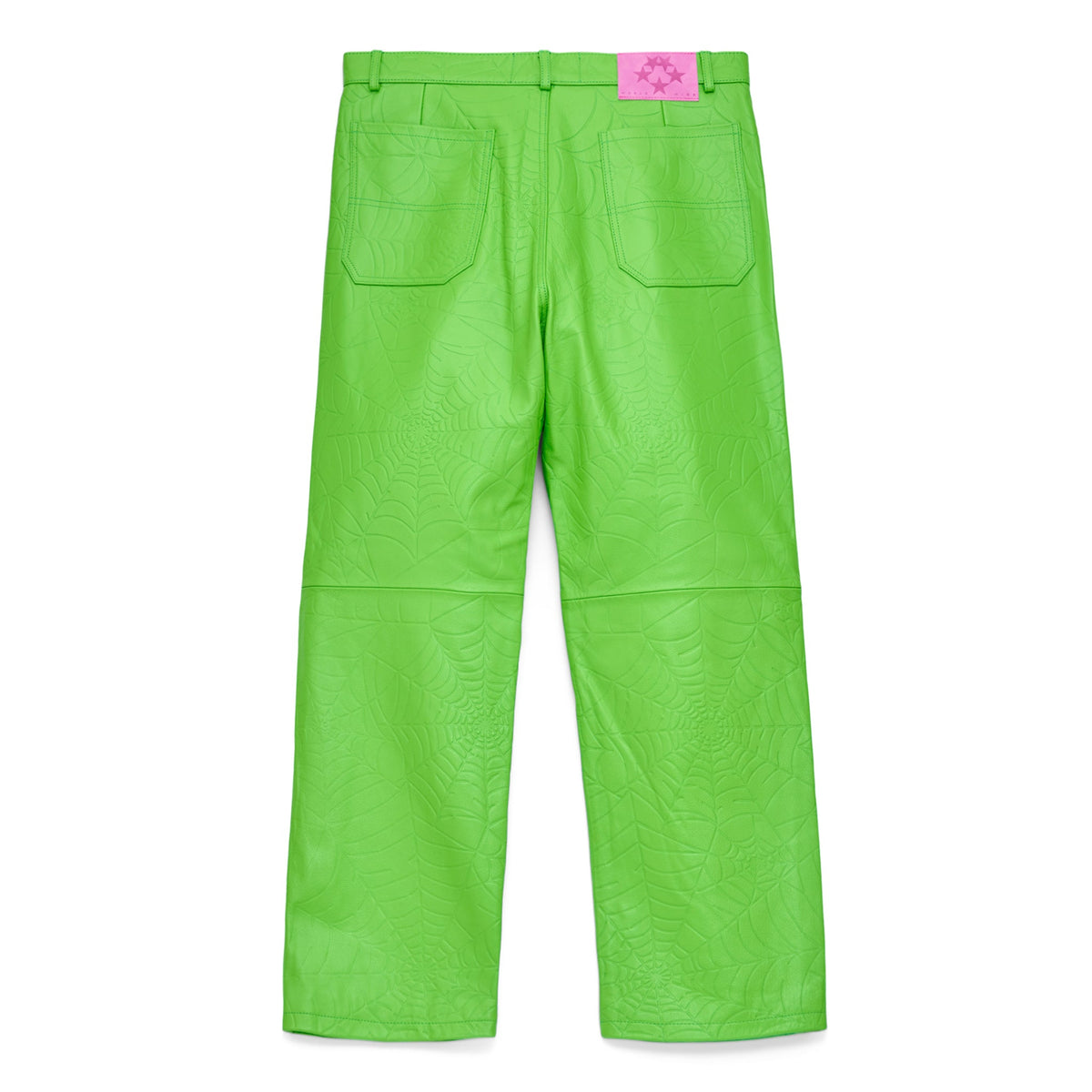 Sp5der Debossed WEB Leather PANT