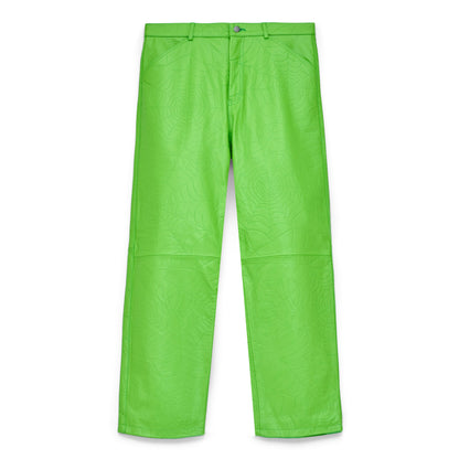 Sp5der Debossed WEB Leather PANT