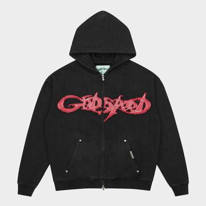 Godspeed Raw Import Sweatsuit (Black / Red)