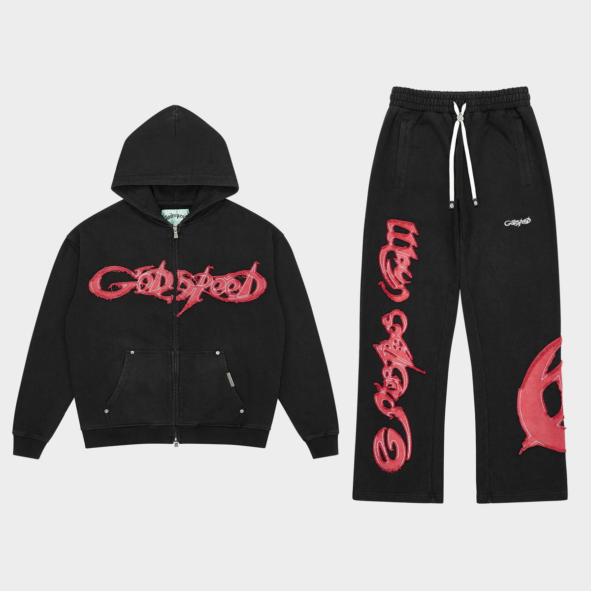 Godspeed Raw Import Sweatsuit (Black / Red)