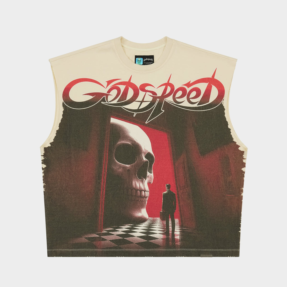 Godspeed Fate’s Doorstep Sleeveless T-Shirt (Bone)