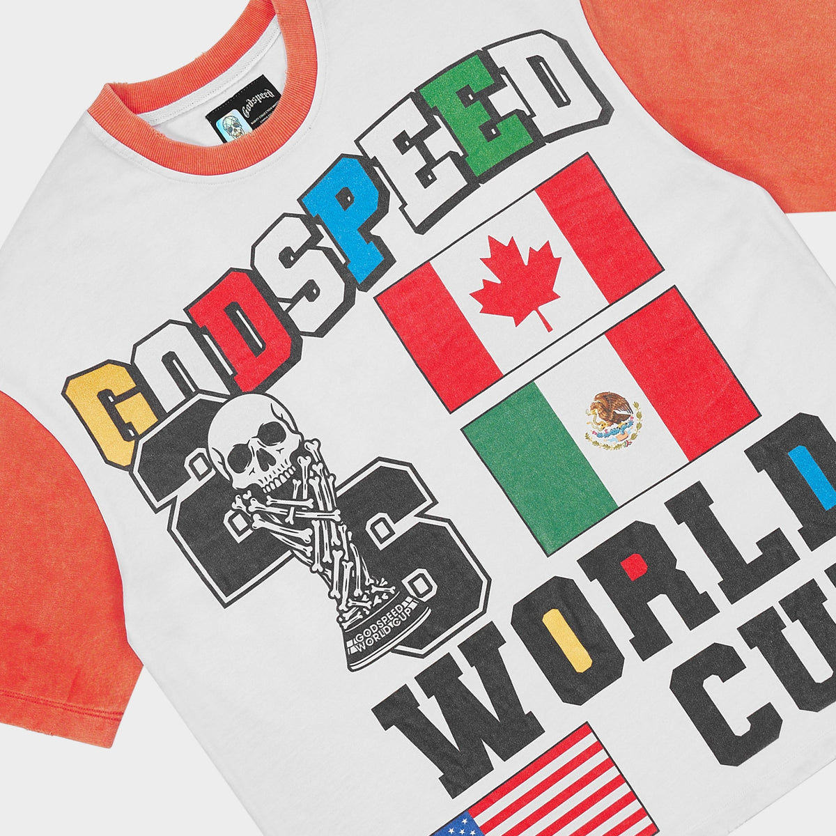 Godspeed '26 GSWC Vintage T-Shirt (White / Red)