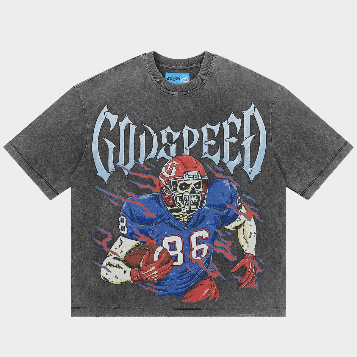 Godspeed End Zone T-Shirt (Grey Wash)