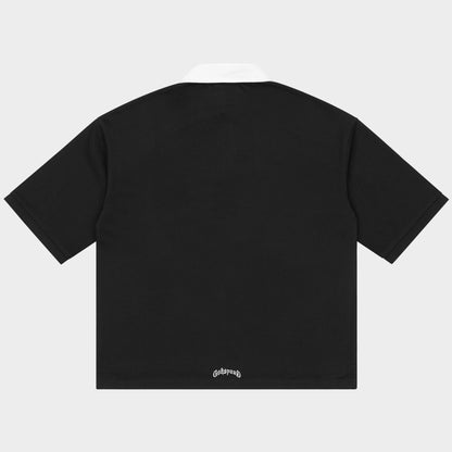 Godspeed Victor Minimal Crest Polo (Black)