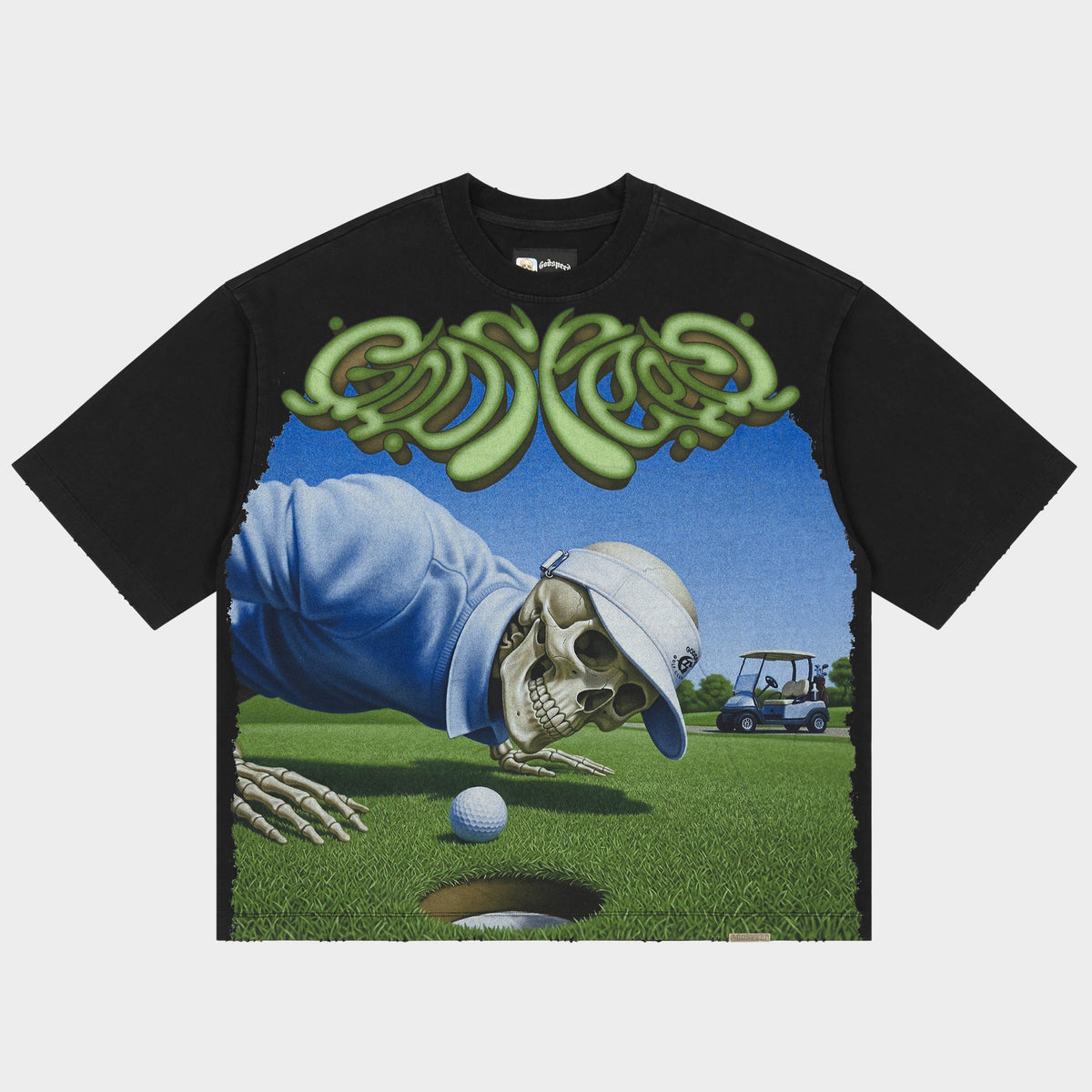 Godspeed Green Reaper T-Shirt (Black Wash)