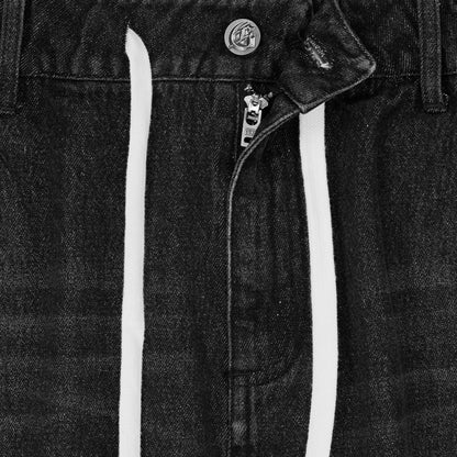 Godspeed Fémur Frayed Denim Shorts (Black)