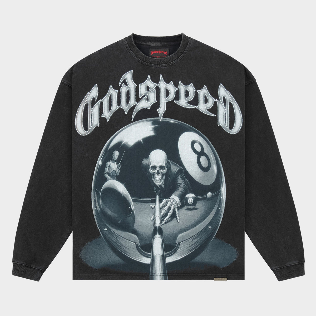 Godspeed 8ball CP LS T-Shirt (Black Wash)