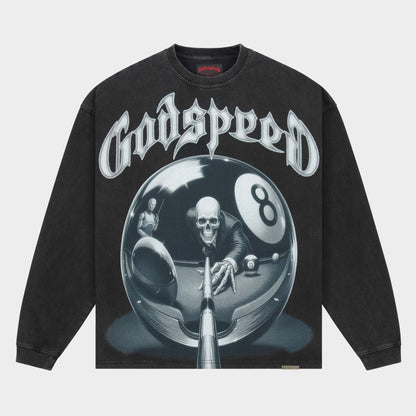 Godspeed 8ball CP LS T-Shirt (Black Wash)