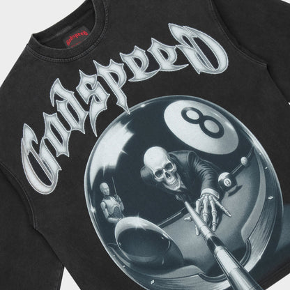 Godspeed 8ball CP LS T-Shirt (Black Wash)