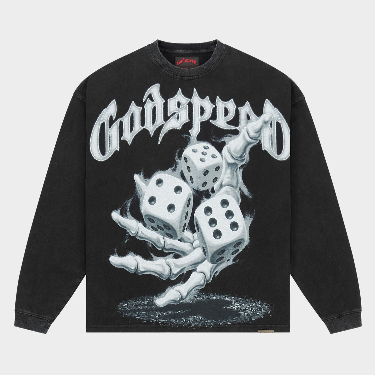 Godspeed No Risk, No Reward LS T-Shirt (Black Wash)