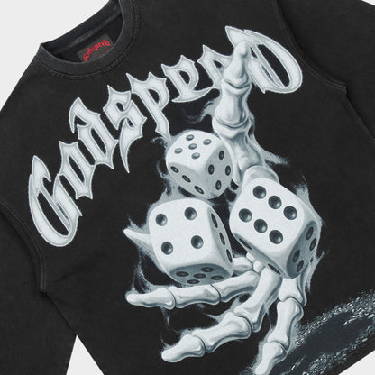 Godspeed No Risk, No Reward LS T-Shirt (Black Wash)