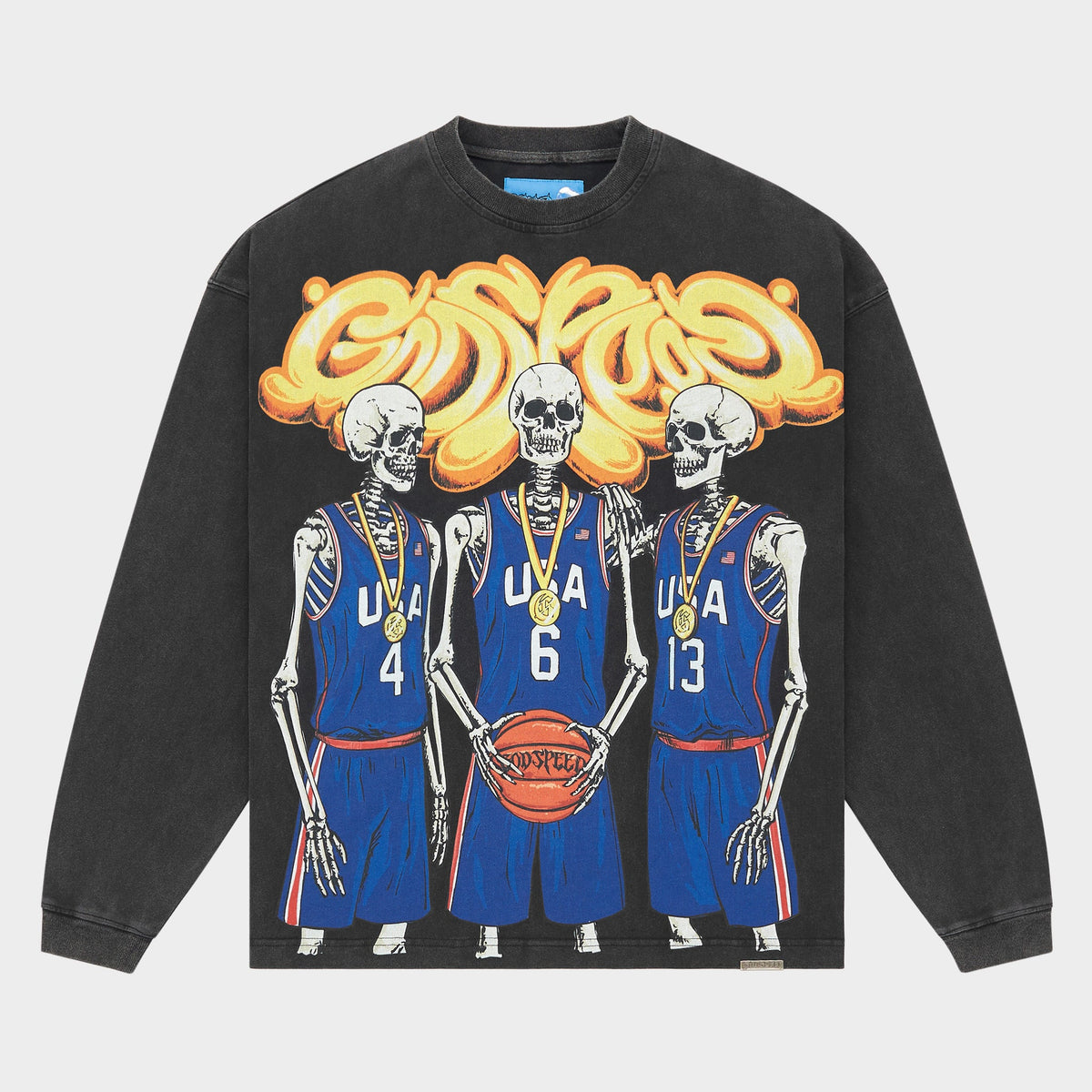 Godspeed Dream Team II LS T-Shirt NG (Black Wash)