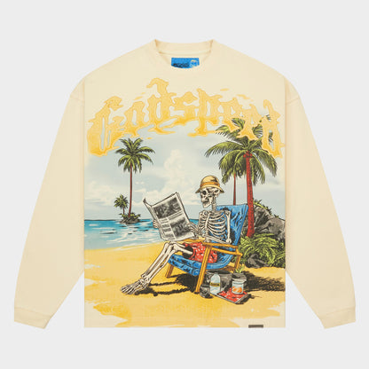 Godspeed Skeleton Beach II LS T-Shirt NG (Bone)
