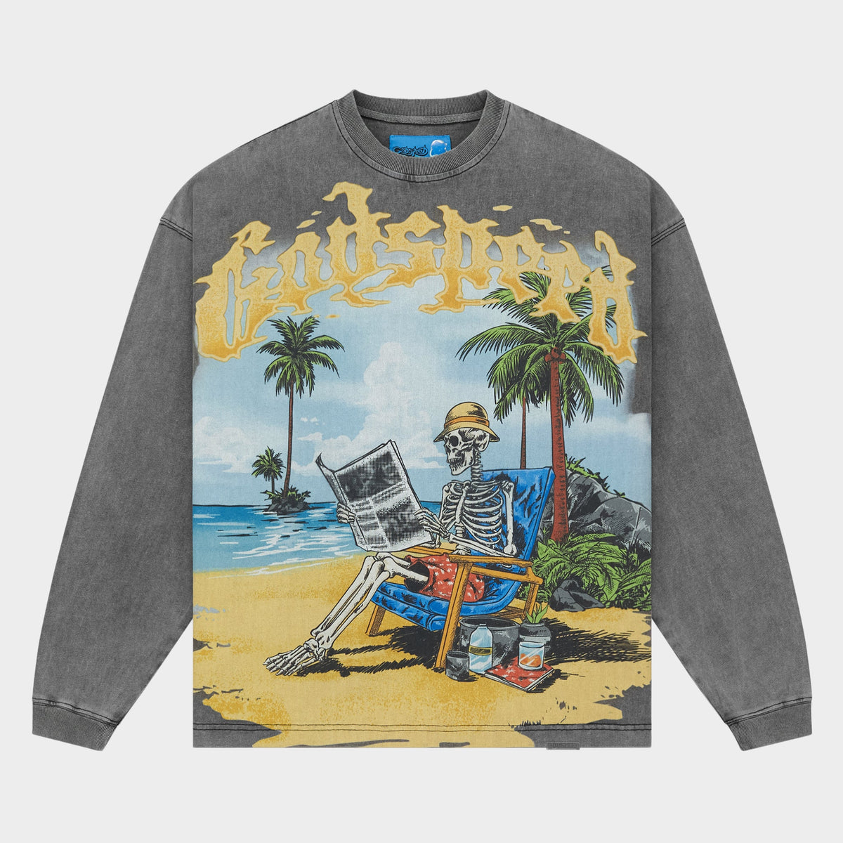 Godspeed Skeleton Beach II LS T-Shirt NG (Grey Wash)