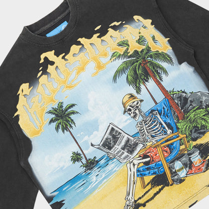 Godspeed Skeleton Beach II LS T-Shirt NG (Black Wash)