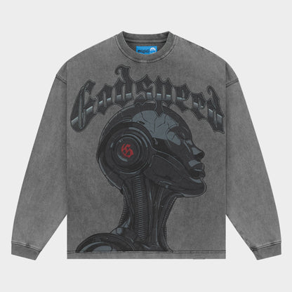 Godspeed Alexa II LS T-Shirt NG (Grey Wash)