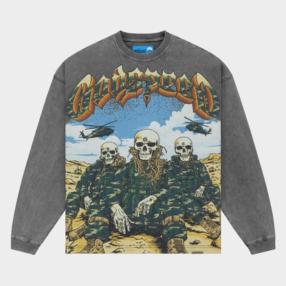 Godspeed Squadron II LS T-Shirt NG (Grey Wash)